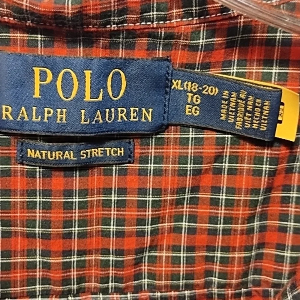Polo by Ralph Lauren Red Checkered Kids Button Down Shirt
